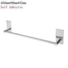 Load image into Gallery viewer, Stainless Steel Towel Shelf Wall-Mounted Bathroom Holder Adhesive Force Bathroom Shelf Pendant Toilet Roll Paper Hanging