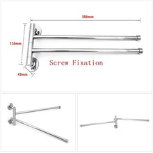 Load image into Gallery viewer, Stainless Steel Towel Shelf Wall-Mounted Bathroom Holder Adhesive Force Bathroom Shelf Pendant Toilet Roll Paper Hanging