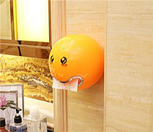 Load image into Gallery viewer, Emoticon ABS Plastic Roll Paper Holder A Variety Of Colors Creative Roll Tissue Box for Bathroom Hotel Toilet Paper Holder