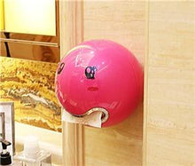 Load image into Gallery viewer, Emoticon ABS Plastic Roll Paper Holder A Variety Of Colors Creative Roll Tissue Box for Bathroom Hotel Toilet Paper Holder