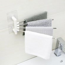 Load image into Gallery viewer, Stainless Steel Towel Shelf Wall-Mounted Bathroom Holder Adhesive Force Bathroom Shelf Pendant Toilet Roll Paper Hanging