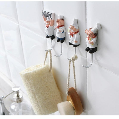 Strong Self-Adhesive Wall Storage Hook Hanger Cartoon Kitchen Outlet Plug Holder Keys Bathroom Sticky Towel Organizer