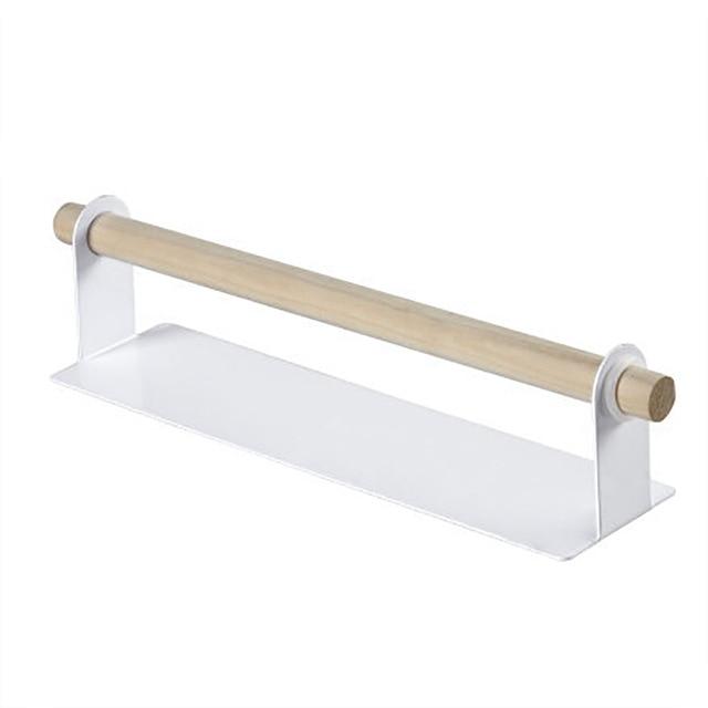 Hook Kitchen Roll Adhesive Paper Towel Holder Storage Rack Sundries Organizer Home Storage Tool Cabinet Cupboard Tissue Shelf