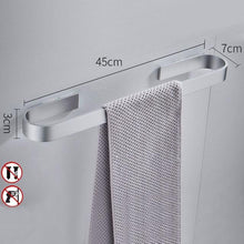 Load image into Gallery viewer, Space Aluminum Alloy Towel Holder Wall Mounted Hanger Organizer Waterproof Bathroom Kitchen Storage Rack Shelf Accessories