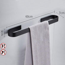 Load image into Gallery viewer, Space Aluminum Alloy Towel Holder Wall Mounted Hanger Organizer Waterproof Bathroom Kitchen Storage Rack Shelf Accessories